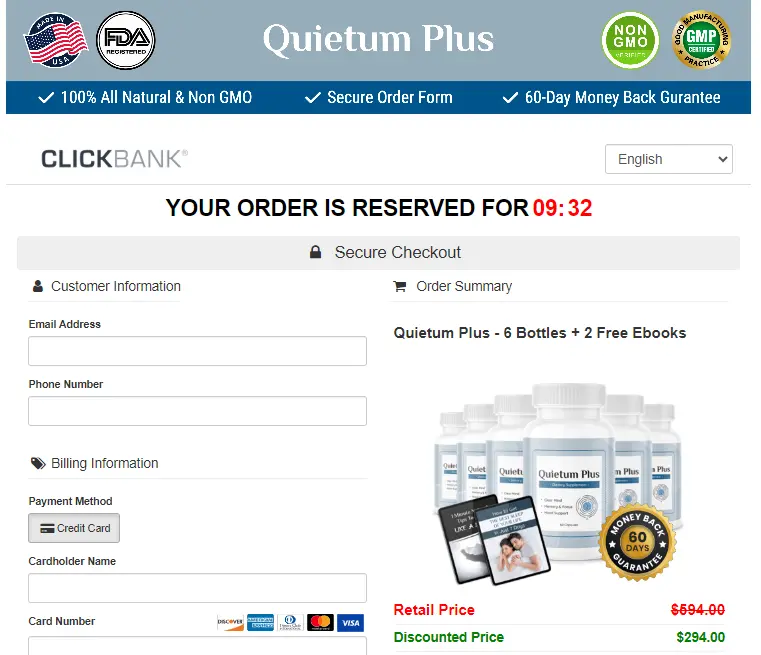 Quietum plus order